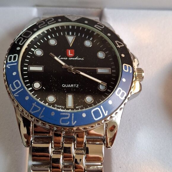 Luis Cardini NWT watches his & hers, water resistant, stainless steel (W043) main image 4